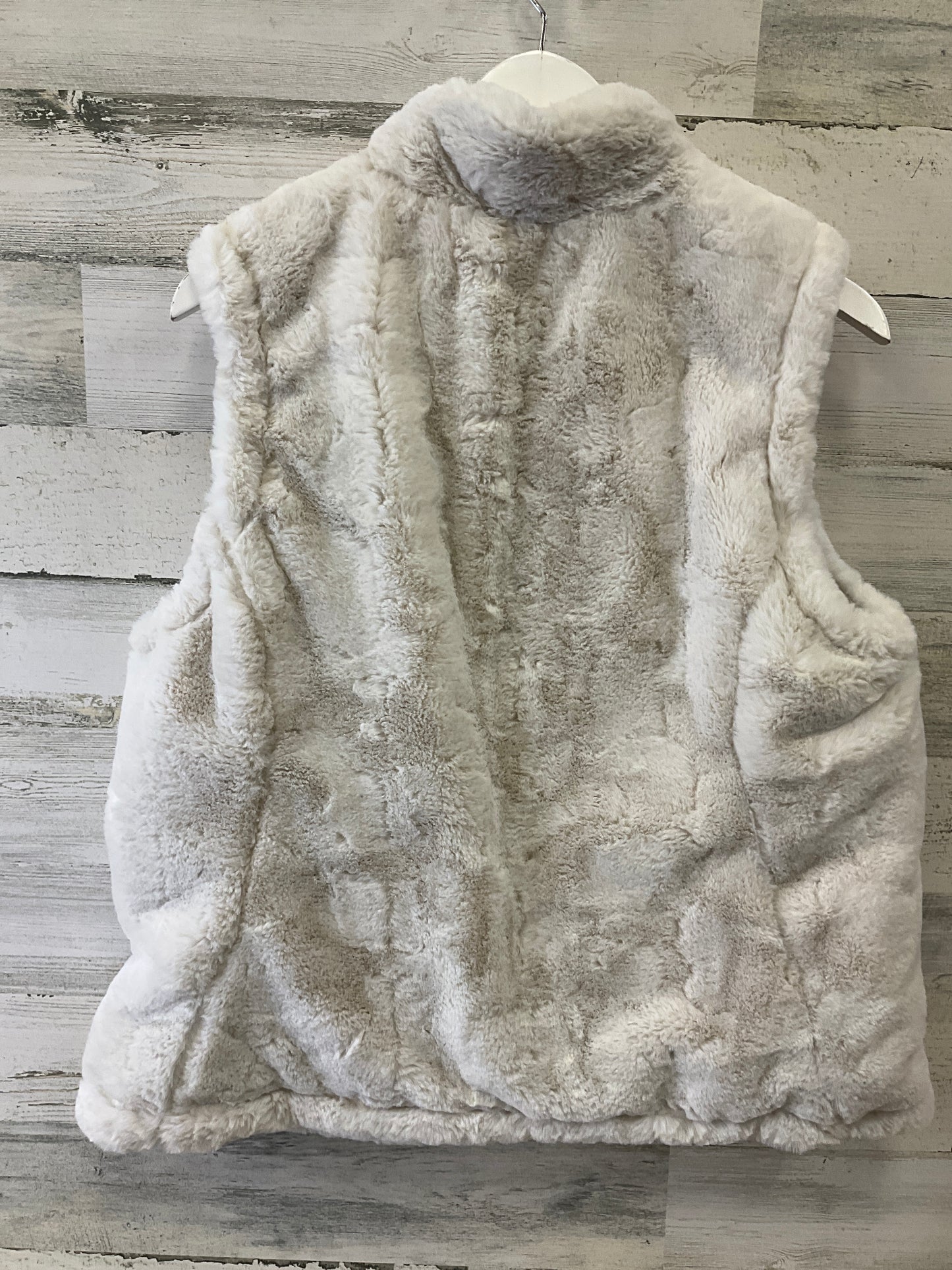 Vest Faux Fur & Sherpa By Nicole By Nicole Miller In White, Size: L