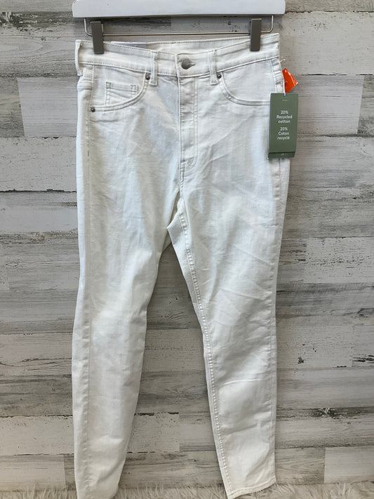 Jeans Skinny By H&m In Cream Denim, Size: 6