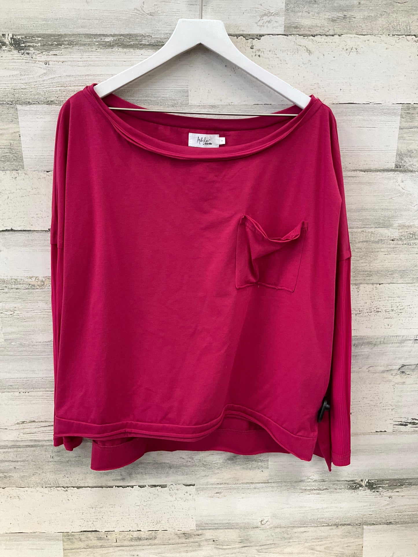 Top Long Sleeve By Amaryllis In Pink, Size: L