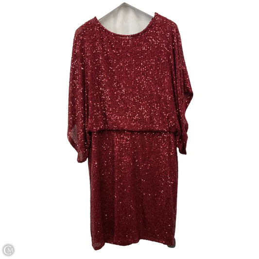 Dress Party Midi By Clothes Mentor In Red, Size: Xl