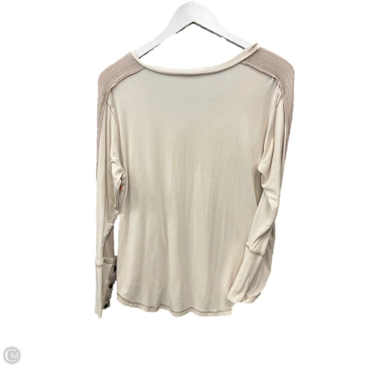 Top Long Sleeve By 143 Story In Cream, Size: S