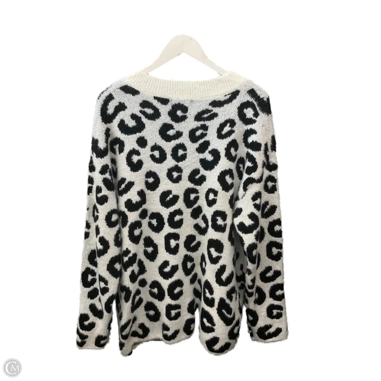 Sweater By Heimish Usa In Black & White, Size: 2x