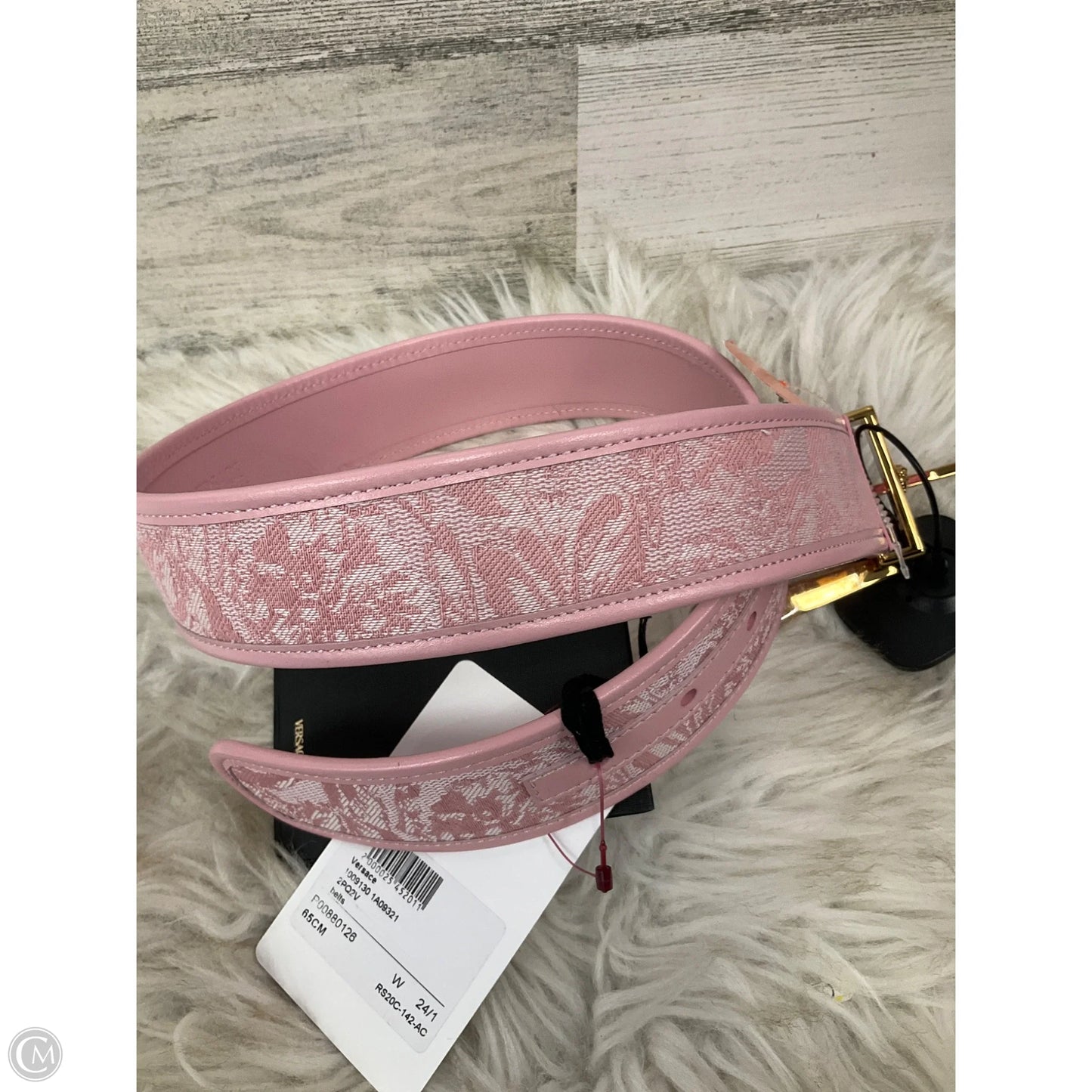 Belt Luxury Designer By Versace, Size: Small