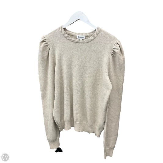 Sweater By Clothes Mentor In Tan, Size: L