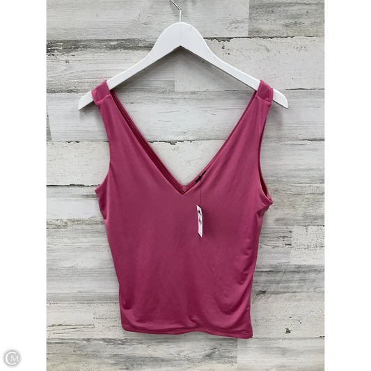 Top Sleeveless By Express In Pink, Size: L