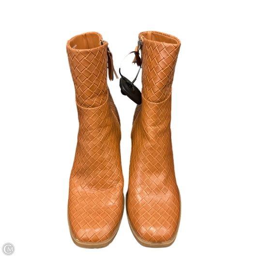 Boots Ankle Heels By Universal Thread In Brown, Size: 6.5
