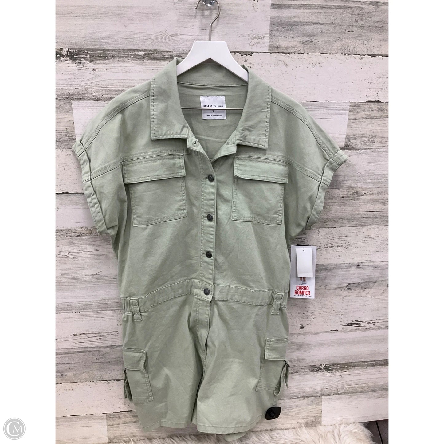 Romper By Celebrity Pink In Green, Size: Xl