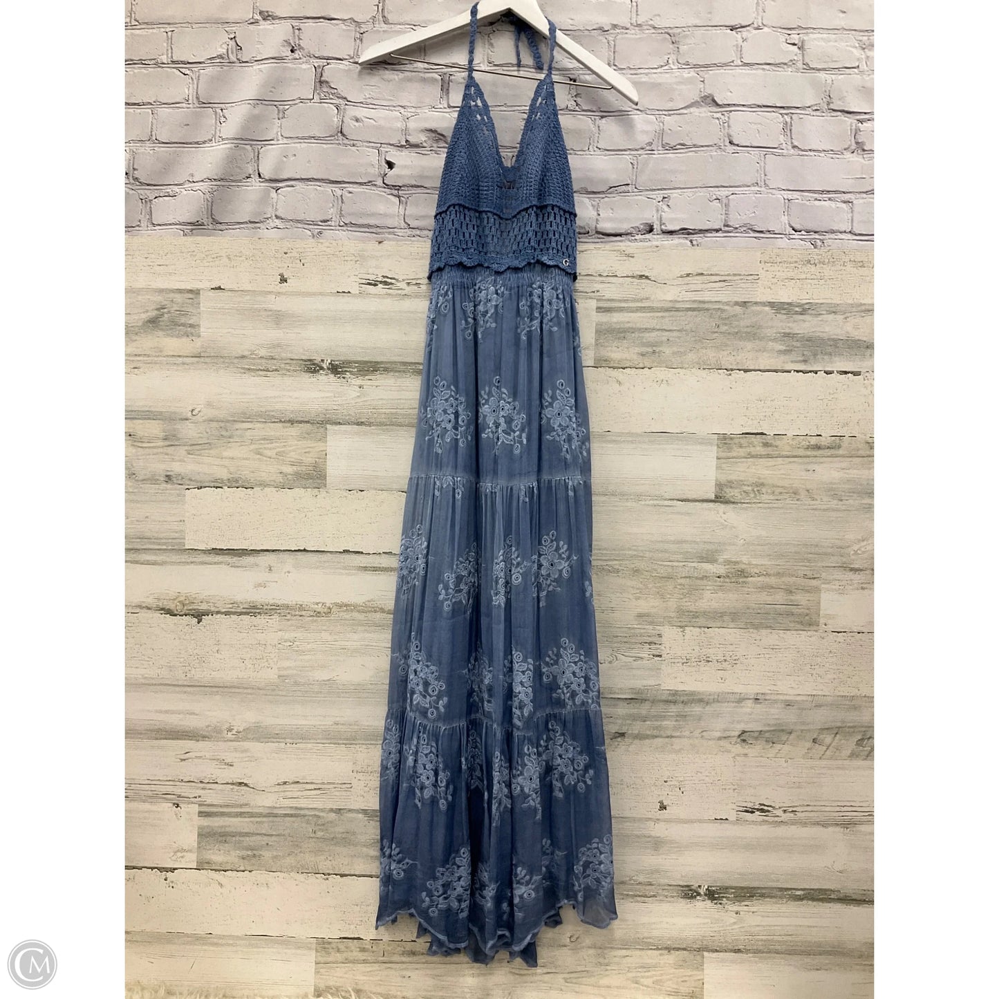 Dress Party Long By Guess In Blue, Size: S