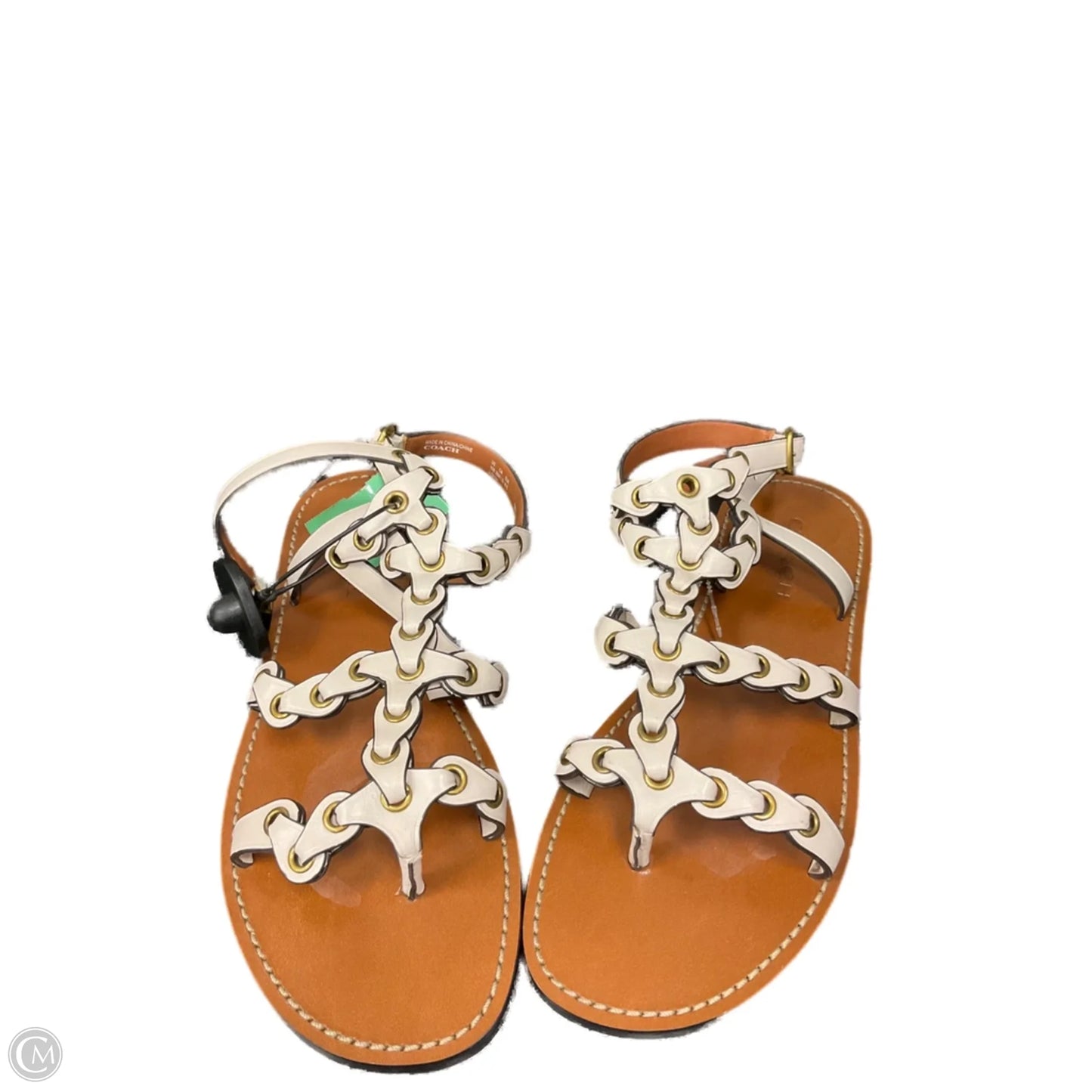 Sandals Designer By Coach In White, Size: 10