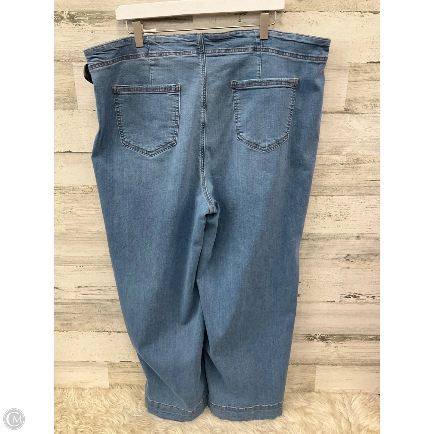 Jeans Wide Leg By Chicos In Blue Denim, Size: 20