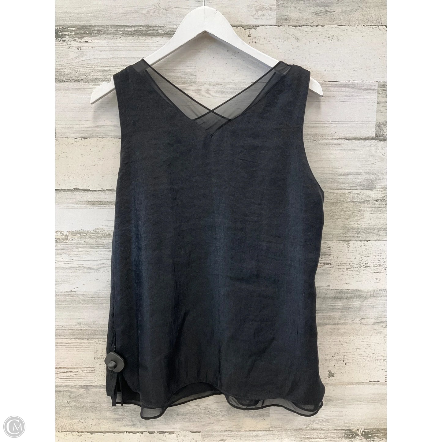 Top Sleeveless By Coldwater Creek In Black, Size: Lp
