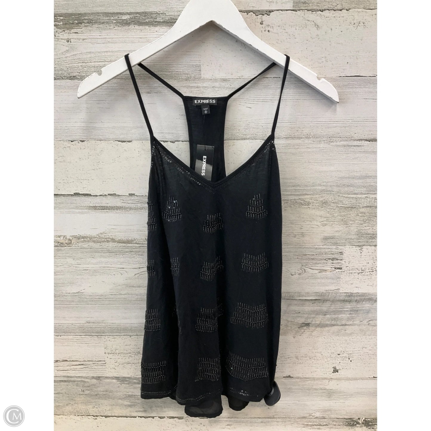 Top Sleeveless By Express In Black, Size: M