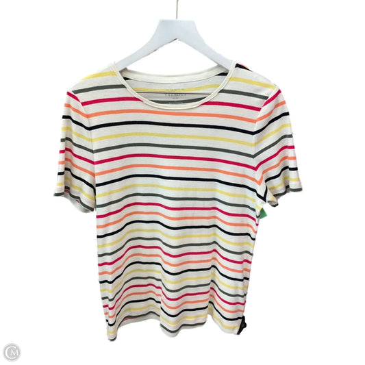 Top Short Sleeve By Talbots In Multi-colored, Size: L