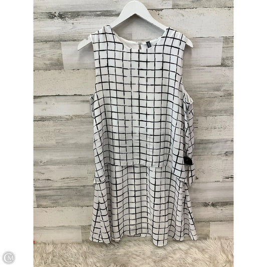 Dress Casual Midi By Massini In Black & White, Size: L