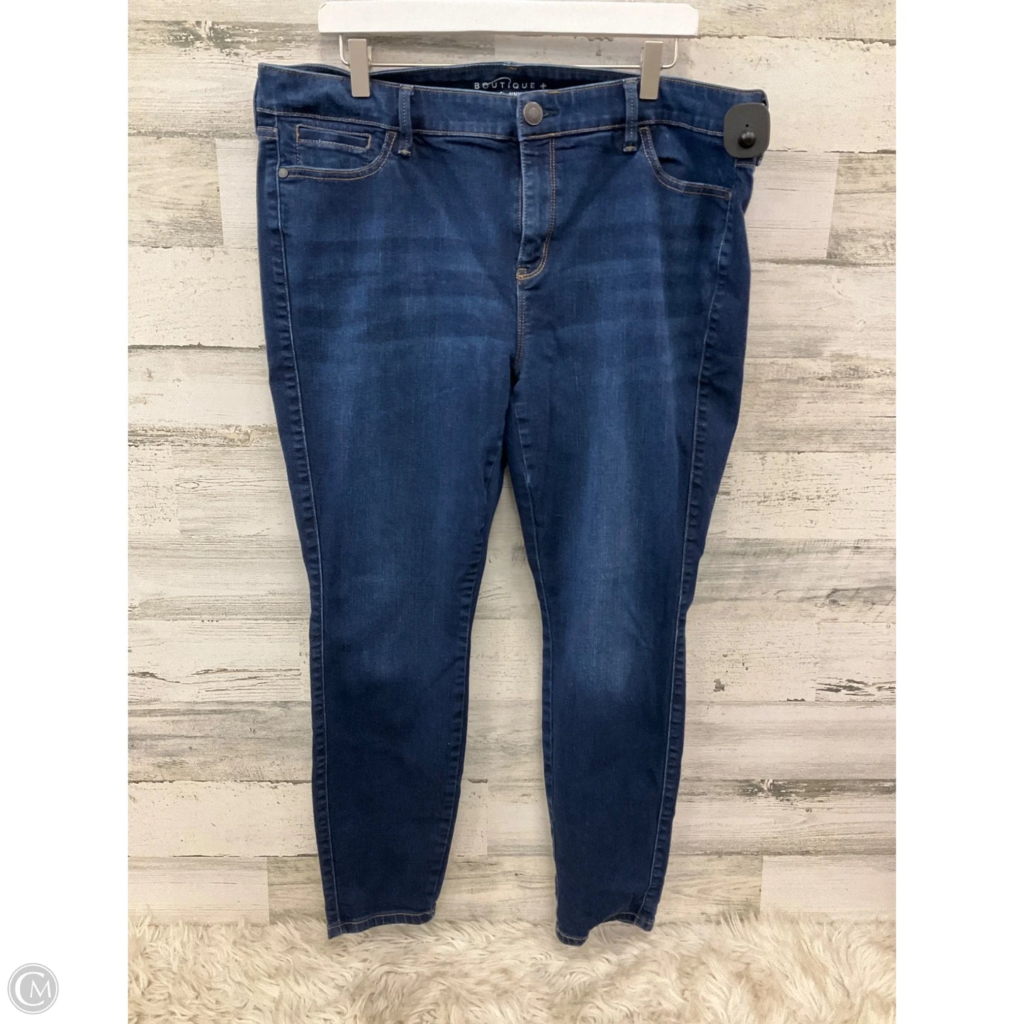 Jeans Skinny By Boutique + In Blue Denim, Size: 18