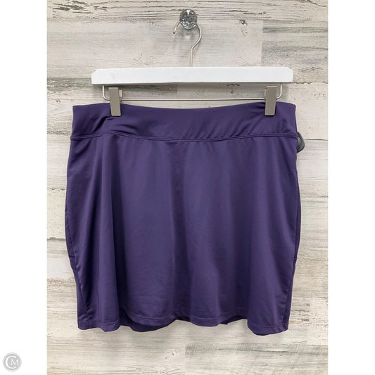 Athletic Skort By Clothes Mentor In Purple, Size: Xl
