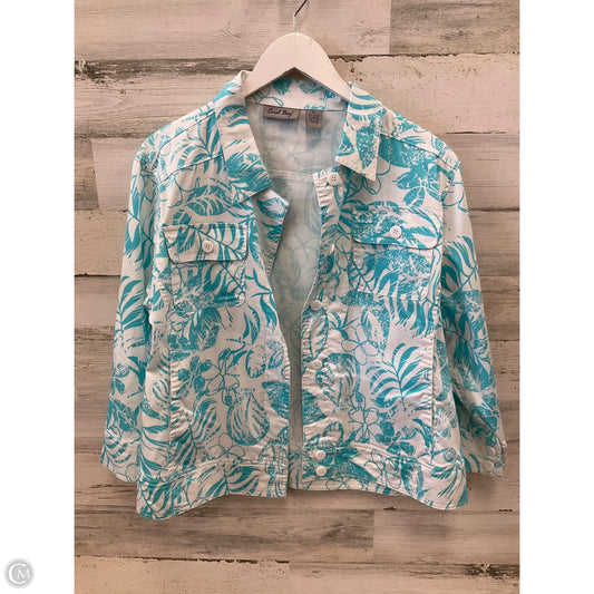 Blazer By Coral Bay In Aqua, Size: Xl