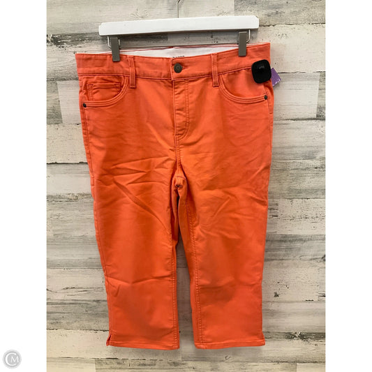 Capris By Liz Claiborne In Orange, Size: 12