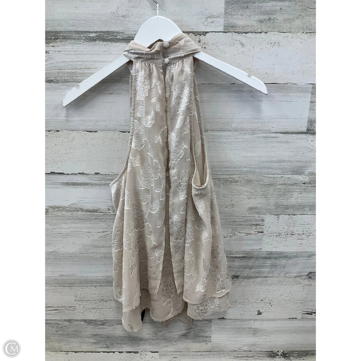 Top Sleeveless By Love Stitch In Tan, Size: S