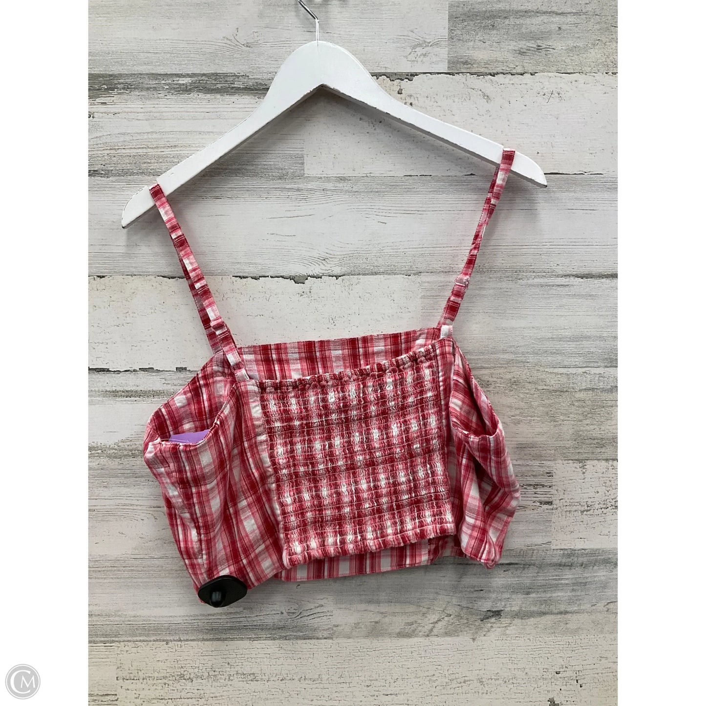 Top Sleeveless By Arizona In Red & White, Size: Xxl