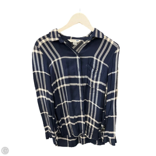 Top Long Sleeve By Old Navy In Navy, Size: M