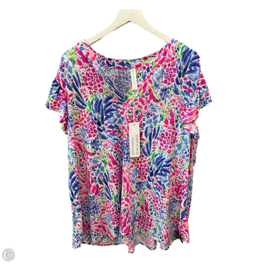 Top Short Sleeve By Clothes Mentor In Multi-colored, Size: 3x