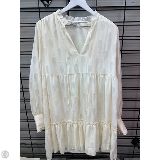 Dress Casual Midi By Ophelia Roe In Cream, Size: M