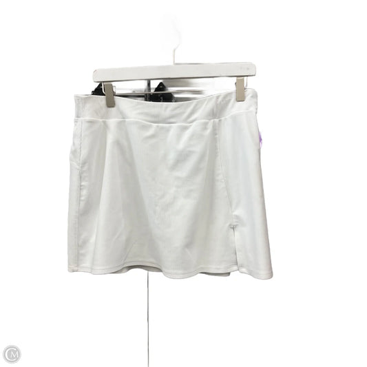 Athletic Skort By Calia In White, Size: Xl