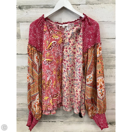 Top Long Sleeve By Oli & Hali In Multi-colored, Size: Xl