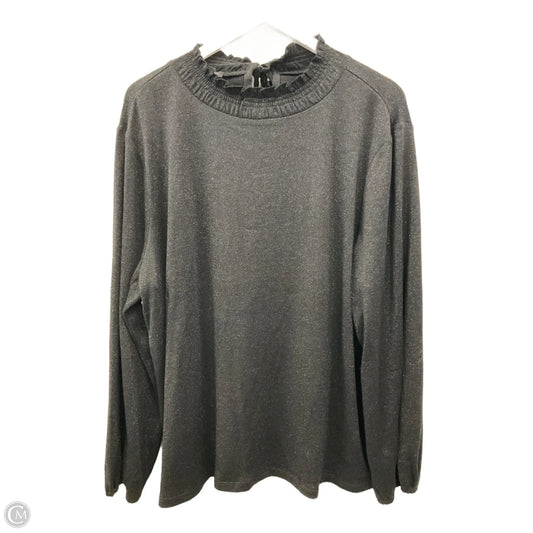 Top Long Sleeve By Talbots In Black, Size: 2x