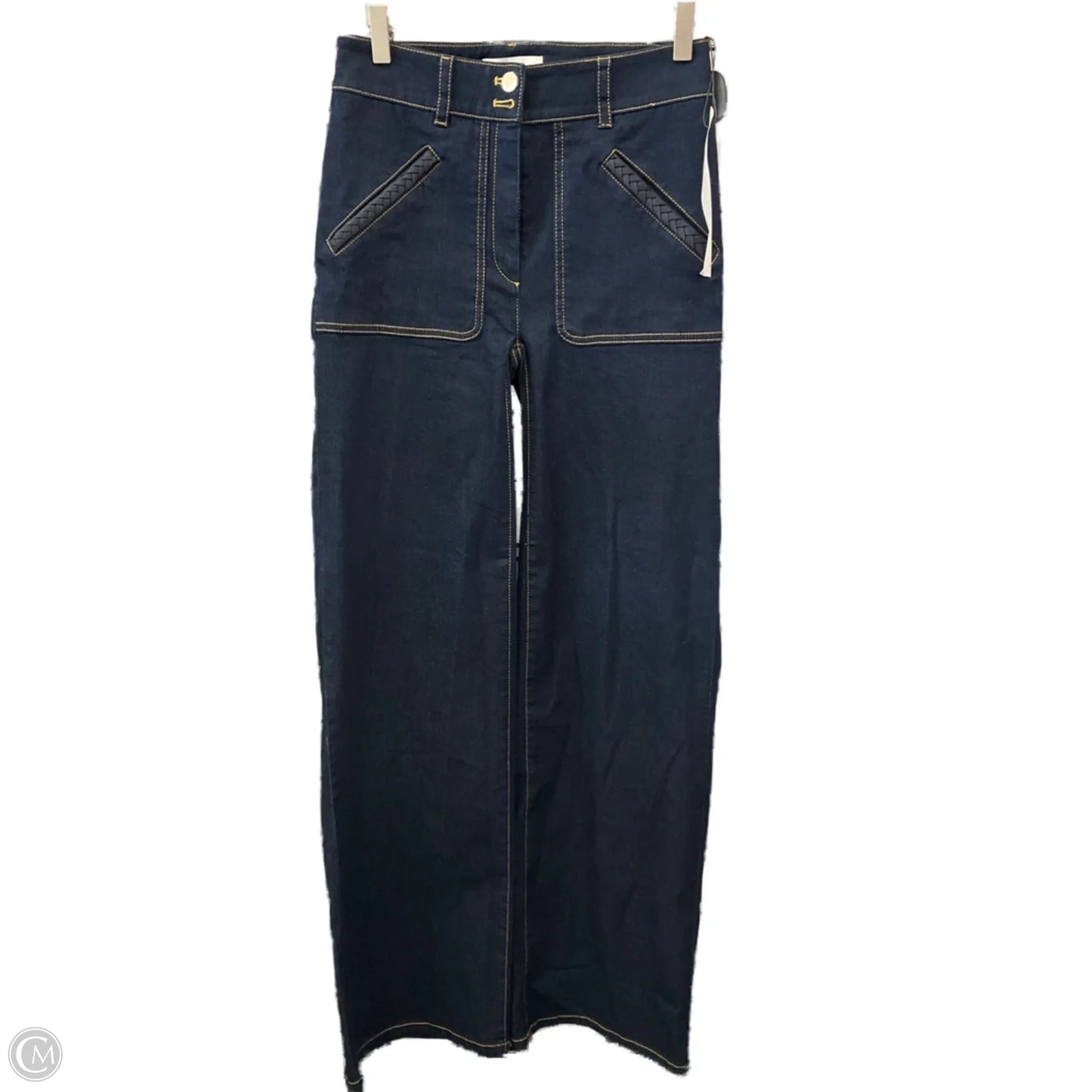 Jeans Wide Leg By Etcetra In Blue Denim, Size: 0
