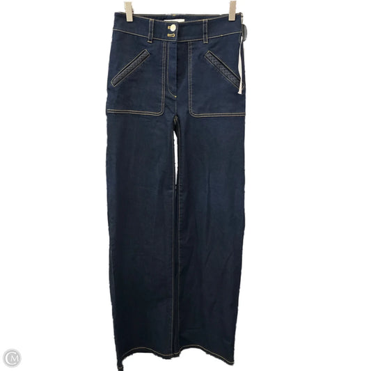 Jeans Wide Leg By Etcetra In Blue Denim, Size: 0