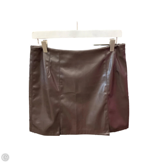 Skirt Mini & Short By Clothes Mentor In Brown, Size: 10