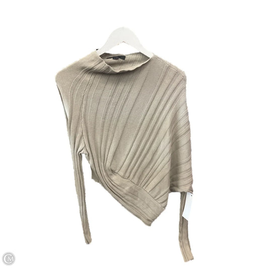 Top Long Sleeve Luxury Designer By Alexander Wang In Tan, Size: S