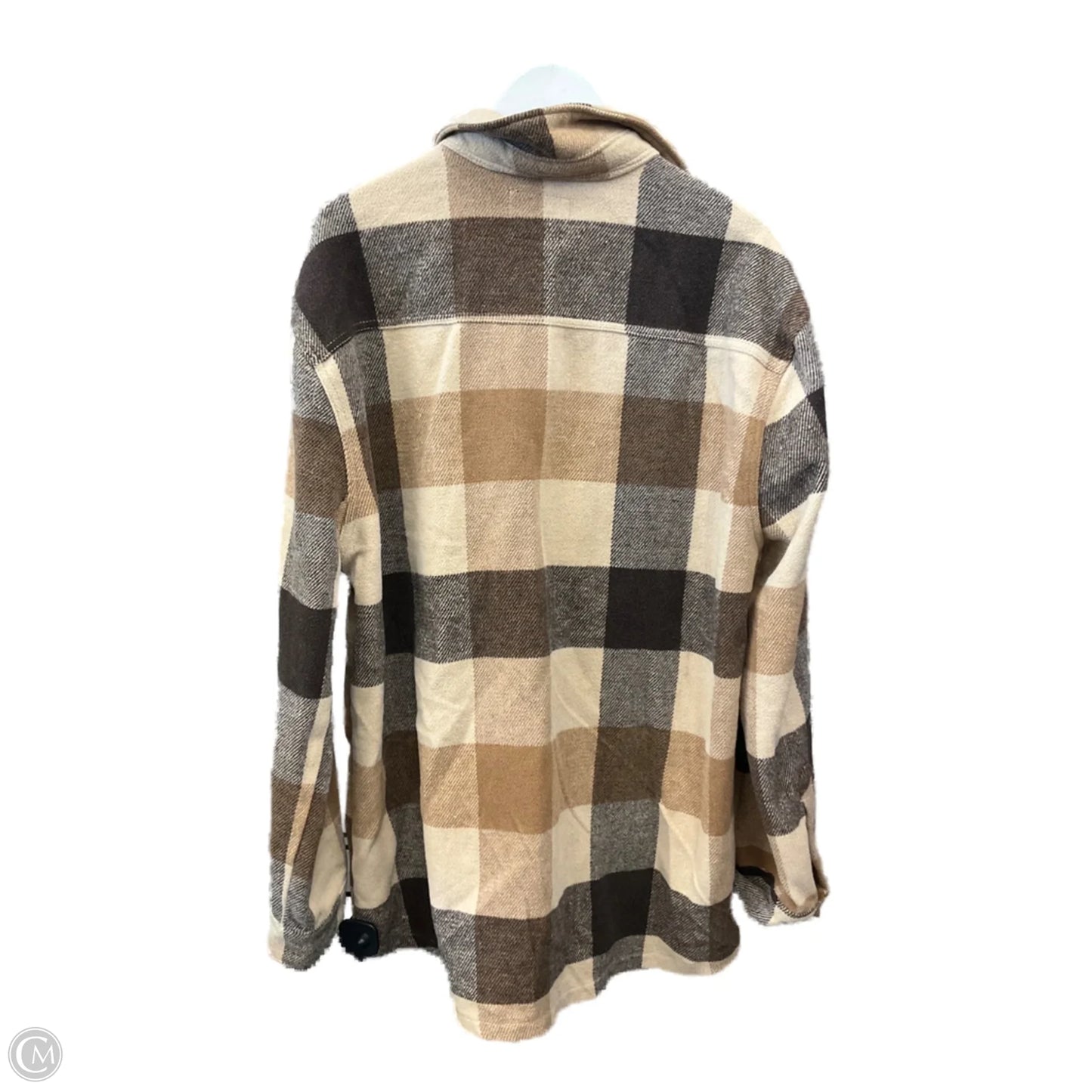 Jacket Shirt By Rue 21 In Tan, Size: Xl