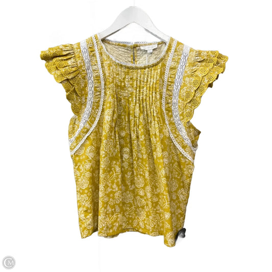 Top Short Sleeve By Clothes Mentor In Gold, Size: S