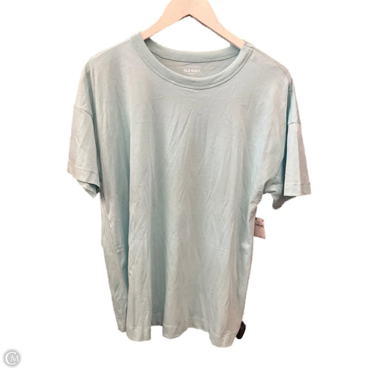 Top Short Sleeve Basic By Old Navy In Aqua, Size: M