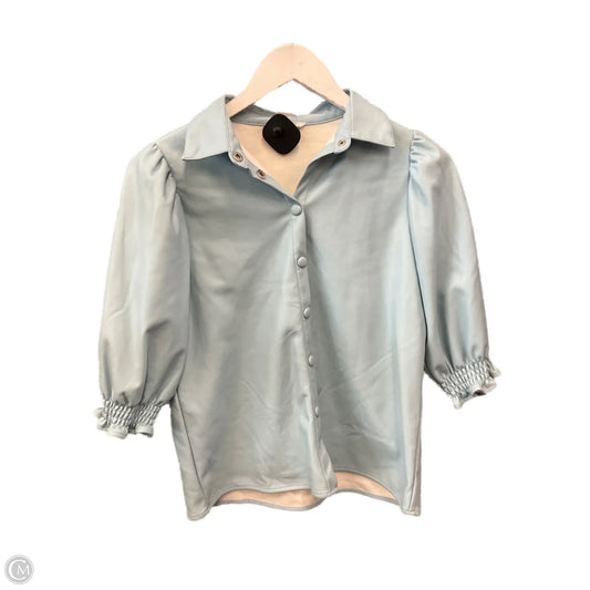 Top Short Sleeve By Thml In Blue, Size: Xs