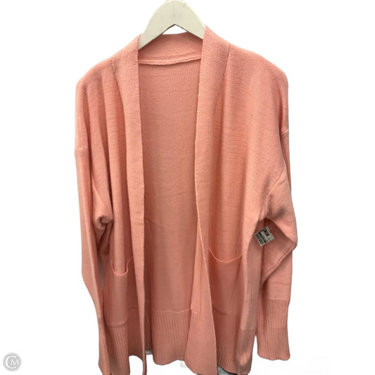 Sweater Cardigan By Clothes Mentor In Pink, Size: 3x