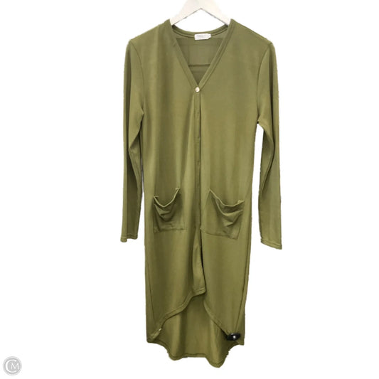 Sweater Cardigan By Clothes Mentor In Green, Size: S