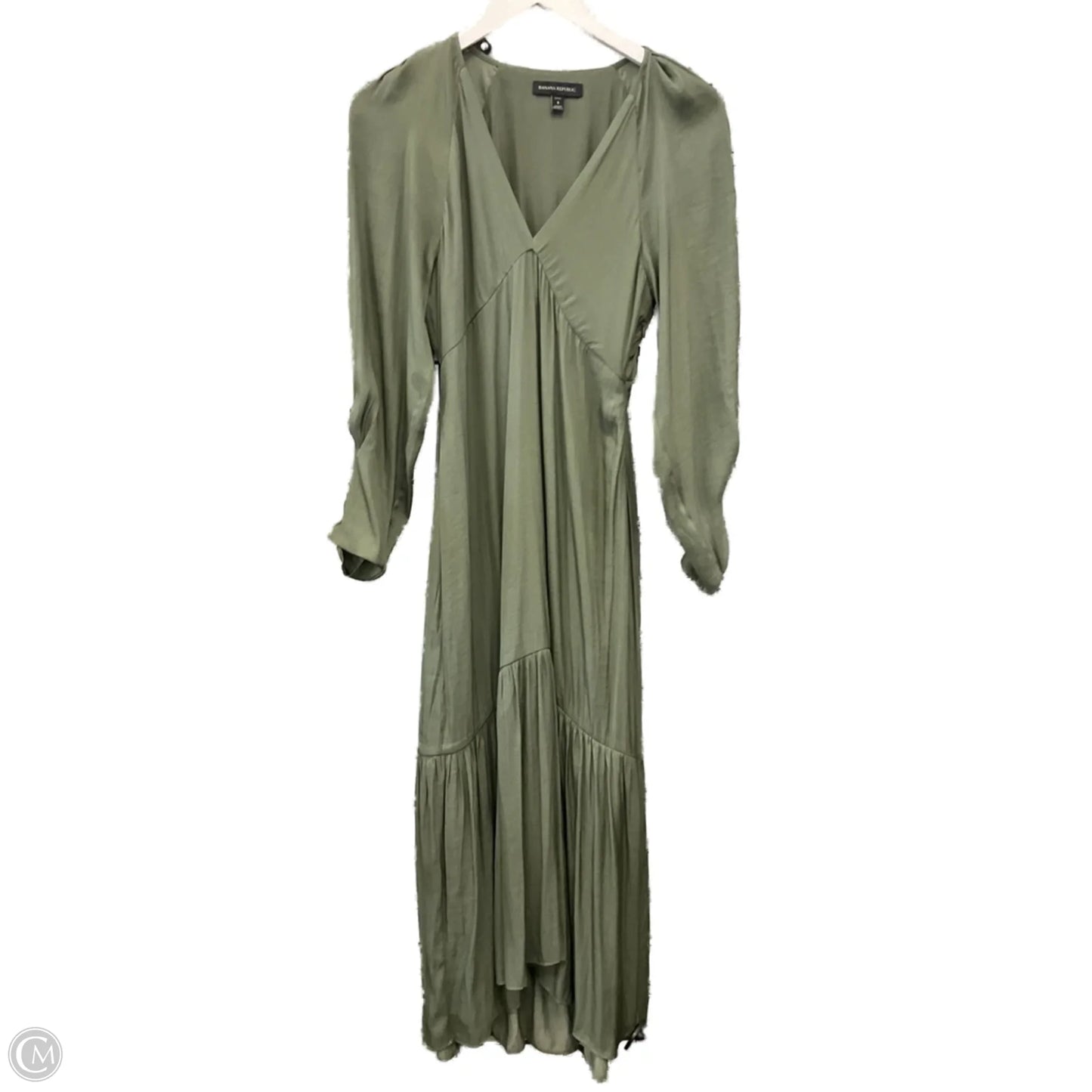 Dress Casual Maxi By Banana Republic In Green, Size: Sp