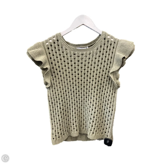 Vest Sweater By Dkny In Green, Size: S
