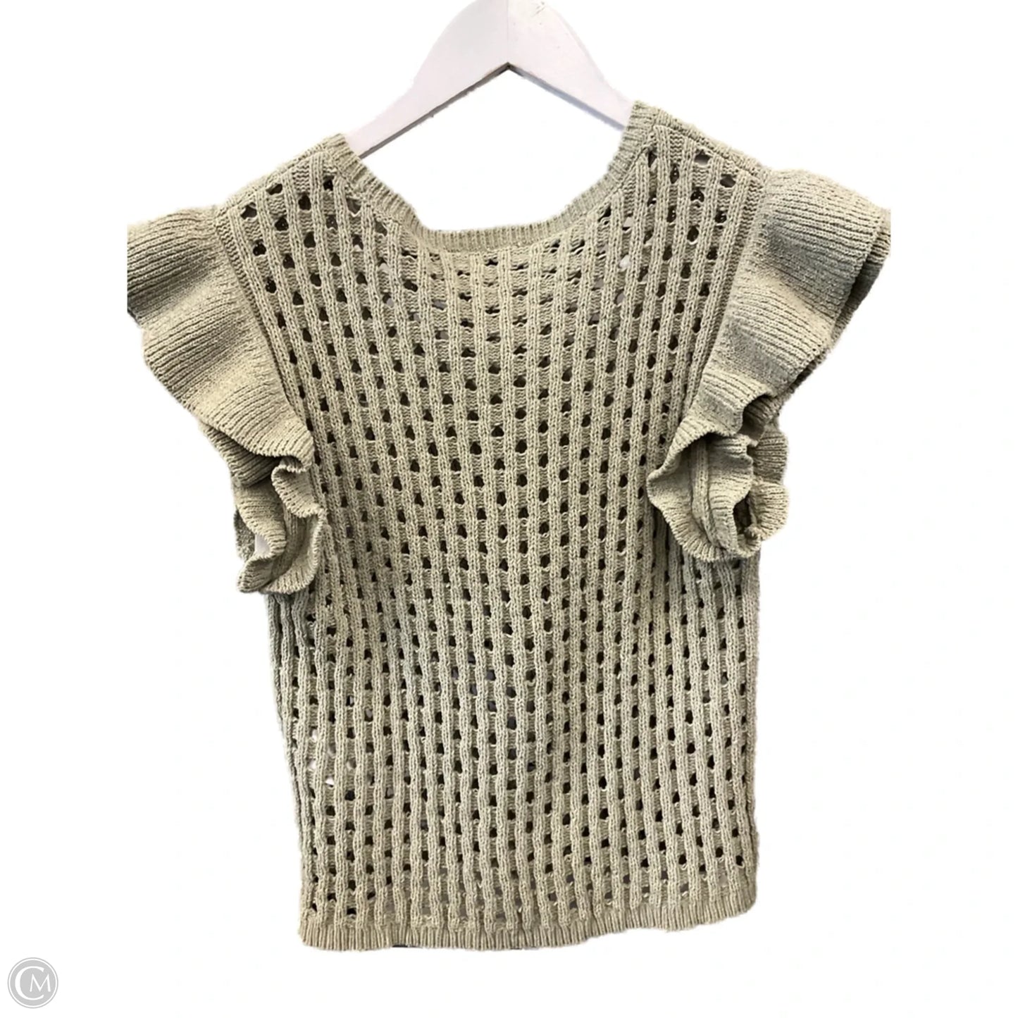 Vest Sweater By Dkny In Green, Size: S