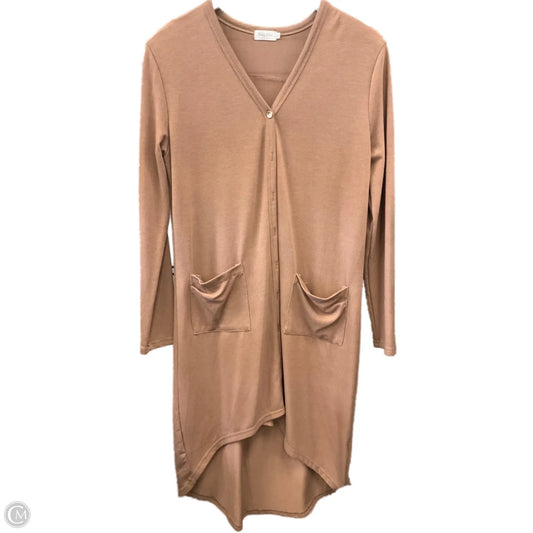 Sweater Cardigan By Clothes Mentor In Brown, Size: S