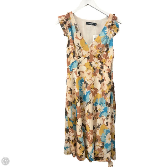 Dress Casual Midi By Lauren By Ralph Lauren In Multi-colored, Size: Sp
