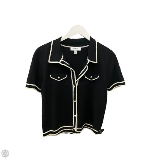 Top Short Sleeve Designer By Jason Wu In Black & White, Size: M