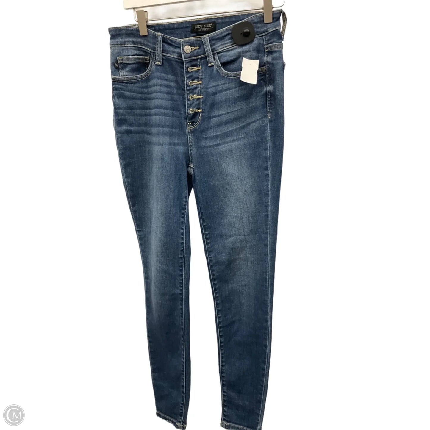 Jeans Skinny By Judy Blue In Blue Denim, Size: 4