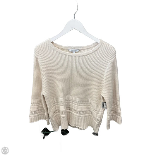Sweater By Ophelia Roe In Cream, Size: M