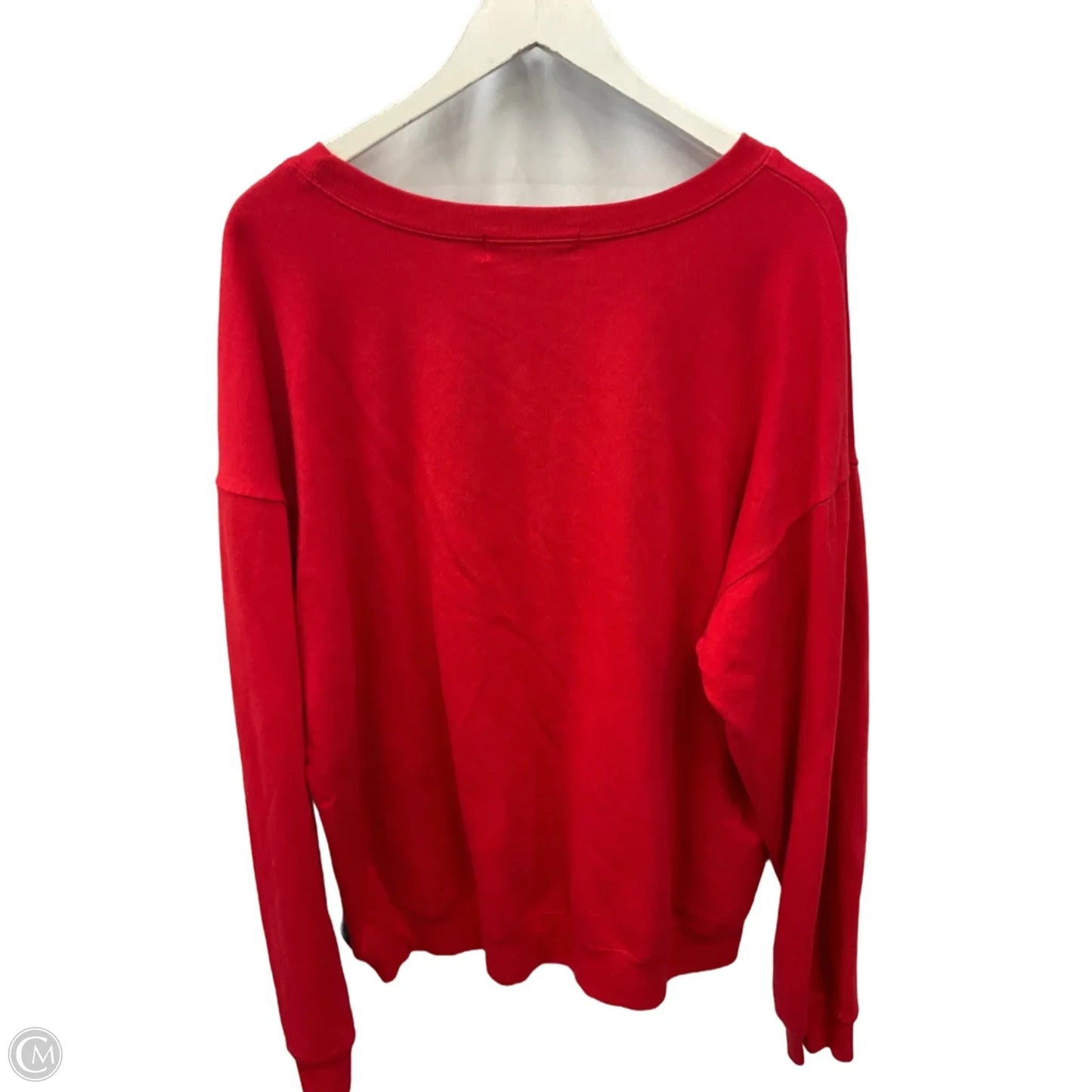 Sweatshirt Crewneck By Clothes Mentor In Red, Size: Xxl