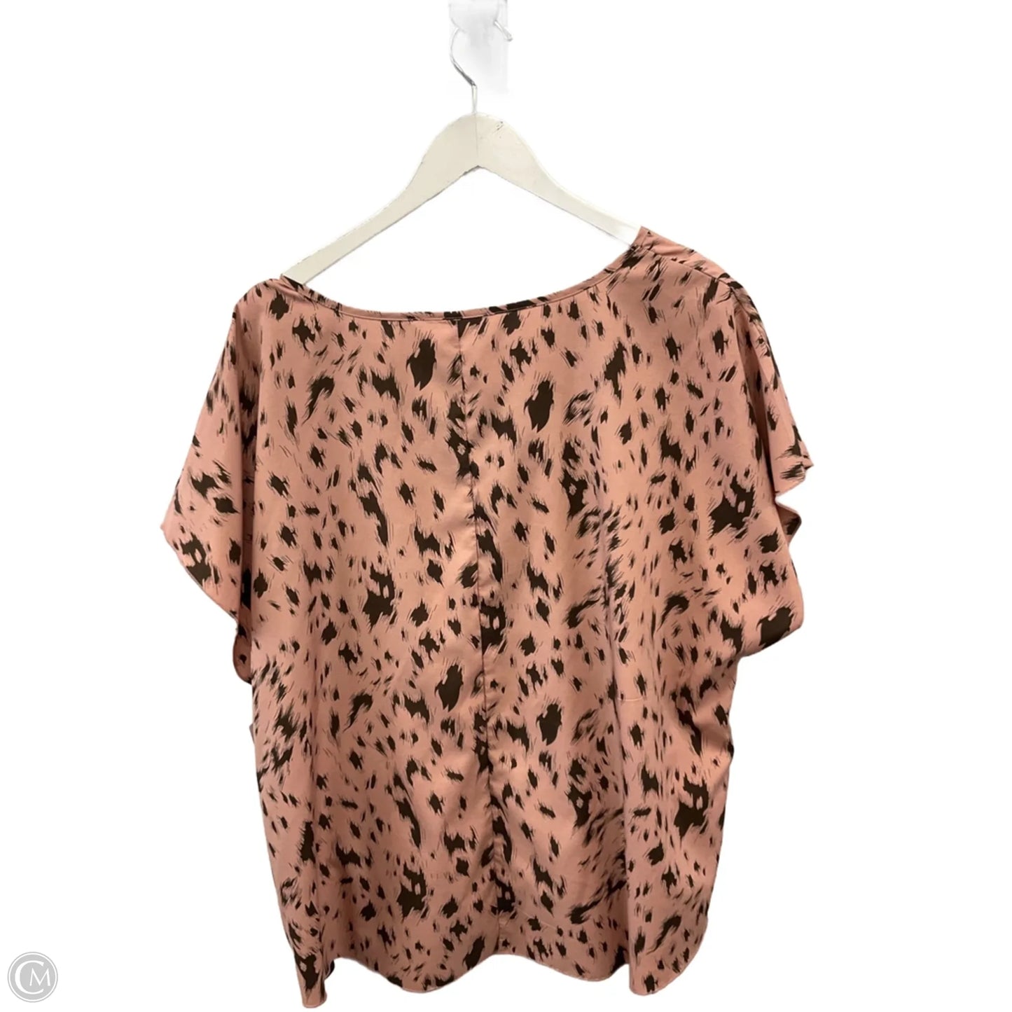 Top Short Sleeve By Shein In Mauve, Size: 3x
